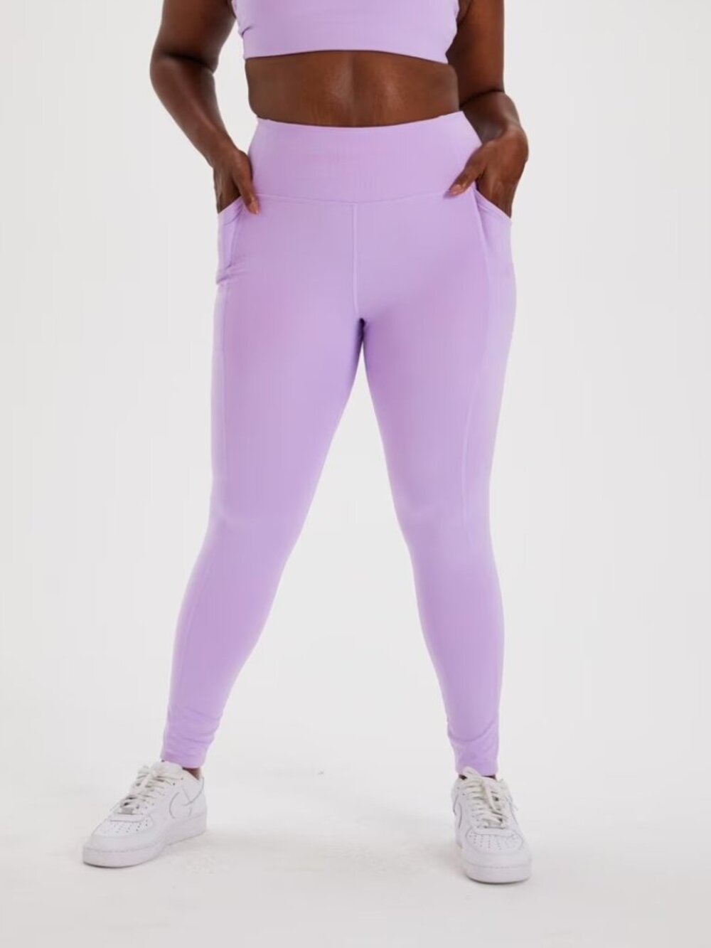 Girlfriend Collective Compression Pocket Legging - Large, Lilac